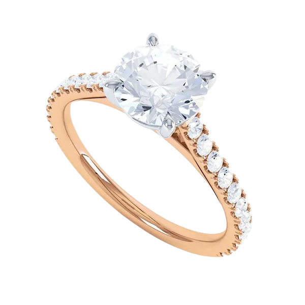 Round Brilliant Cut Lab Grown Diamond Ring