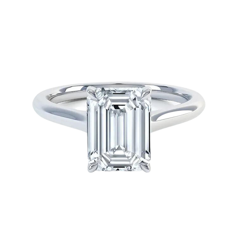 Emerald Cut Lab Grown Diamond Engagement Ring