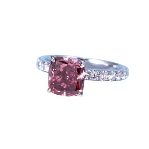 Pink Diamond Engagement Ring