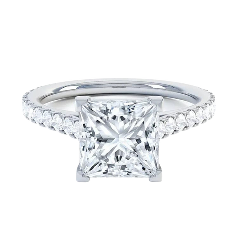 Princess Cut Lab Grown Diamond Ring