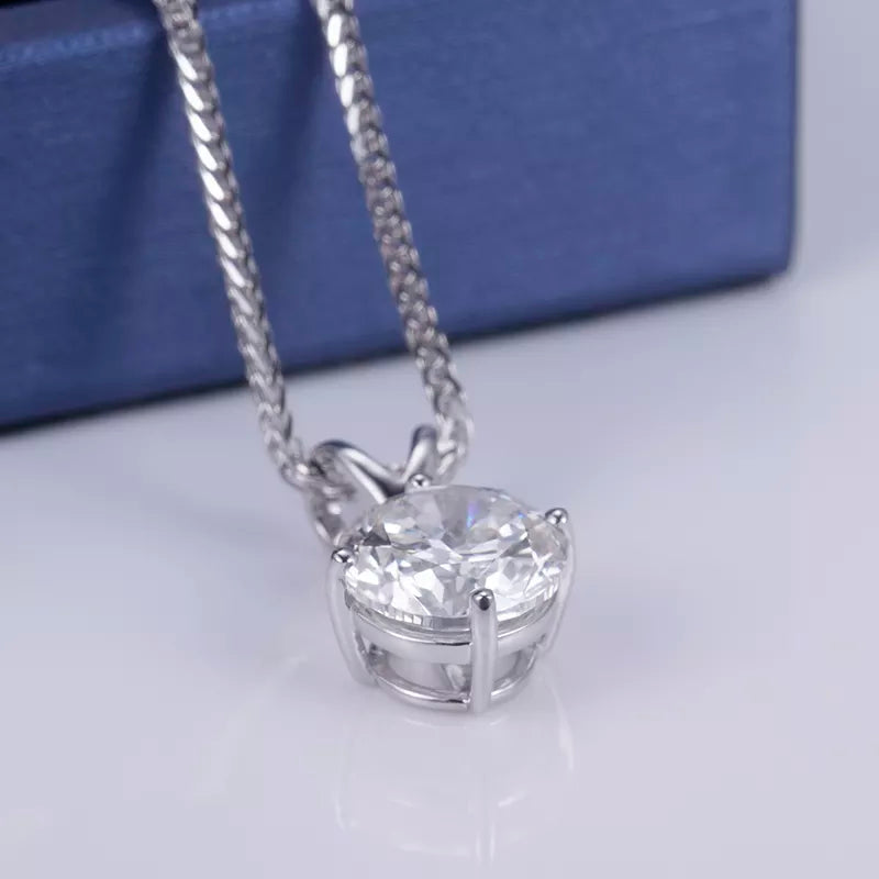 White Gold 3.01CT Diamond Necklace