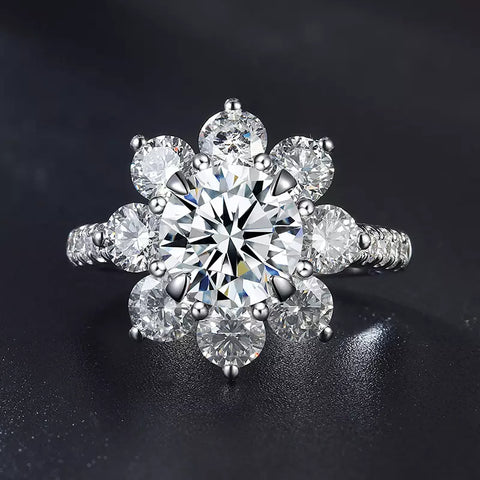 Lab Grown Diamond 18k White Gold Ring