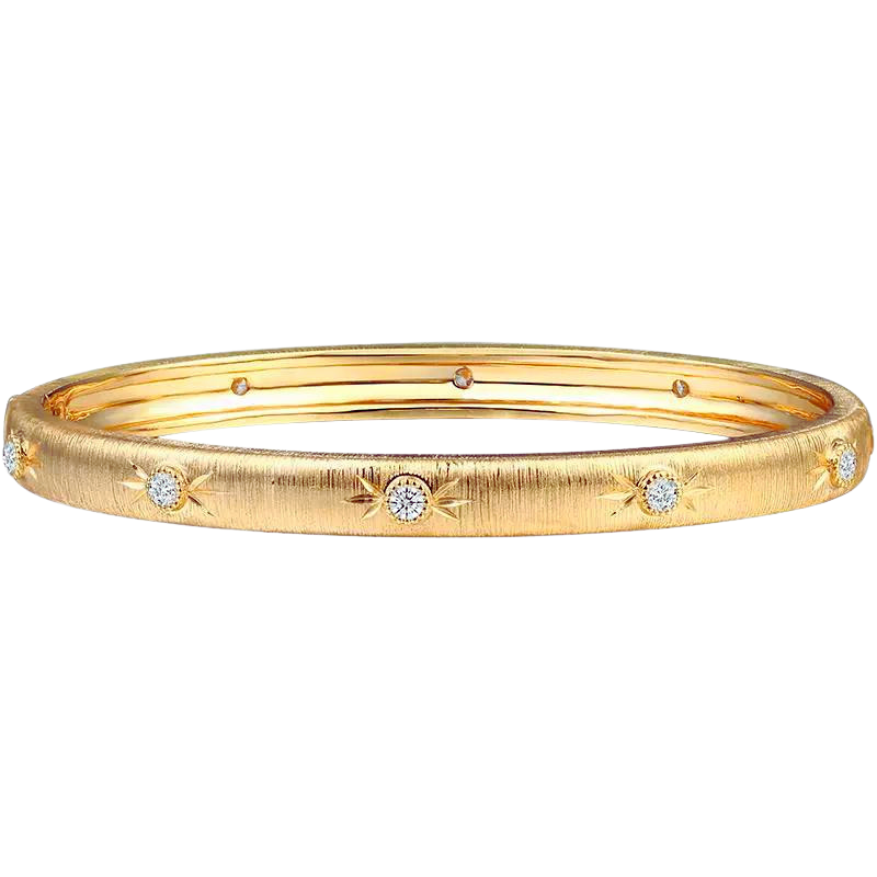 Vintage Bracelet 18K Gold Diamonds