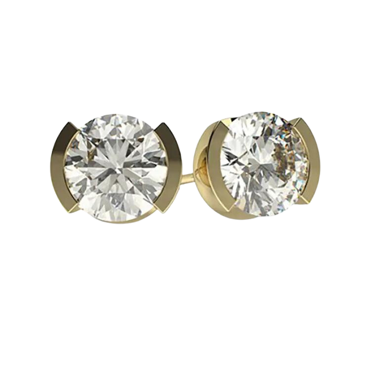 Round Brilliant Cut Diamond Studs Earrings