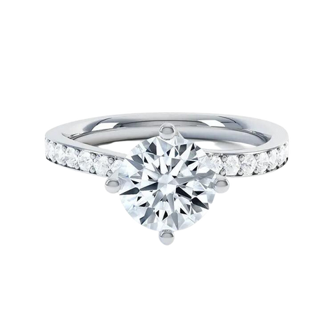 Delicate Design Lab Grown Diamond Engagement Ring