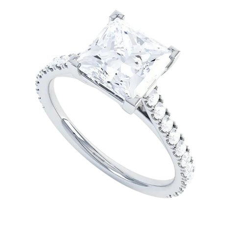 Princess Cut Lab Grown Diamond Ring