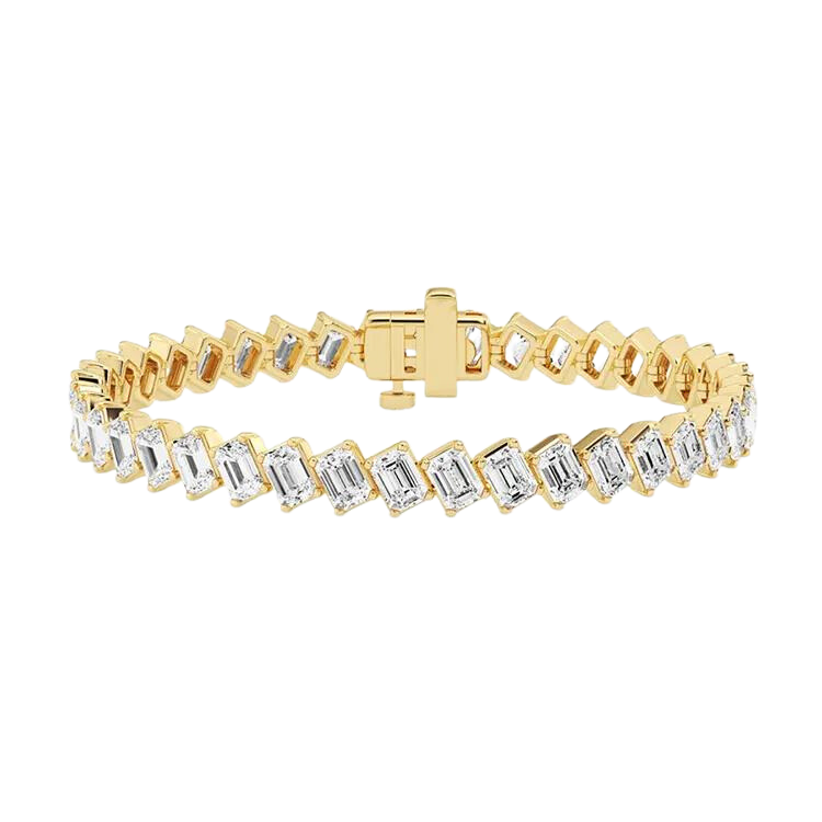 Luxury 18k Gold Lab Grown Diamond Bracelet