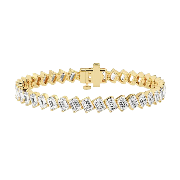 Luxury 18k Gold Lab Grown Diamond Bracelet