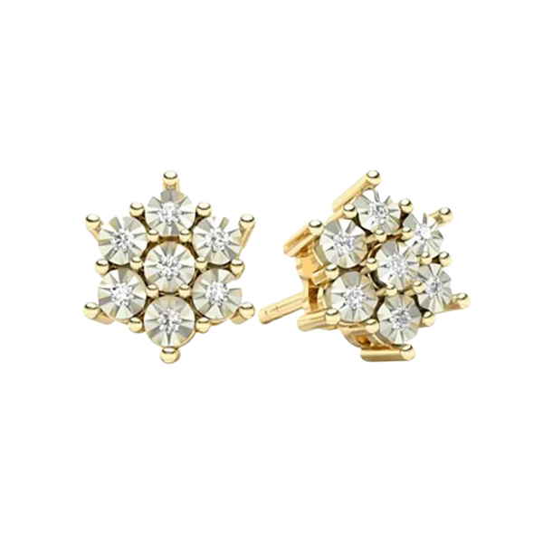 Fine 18k Gold Diamond Studs Earrings