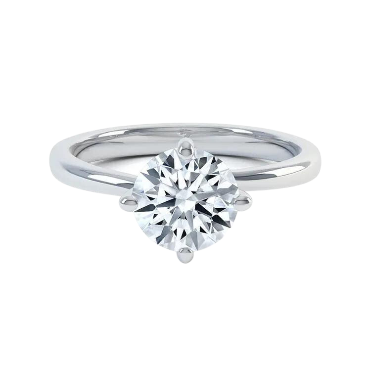 Classic Round Lab Grown Diamond Engagement Ring