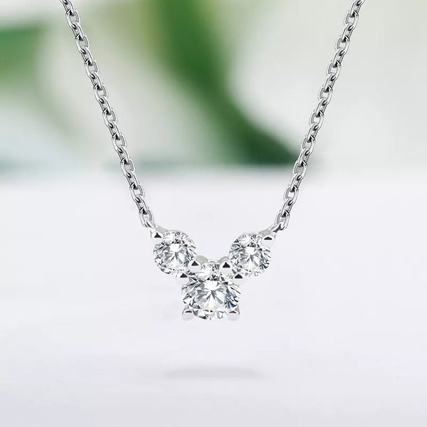 Three Diamond Necklace