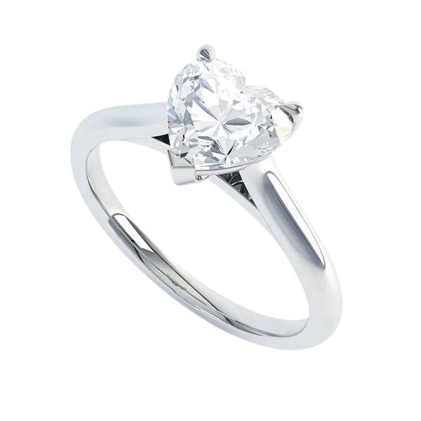 Heart Cut Lab Grown Diamond Ring