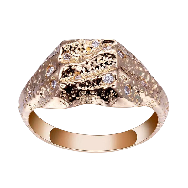 Vintage 14k Solid Gold Natural Diamond Ring