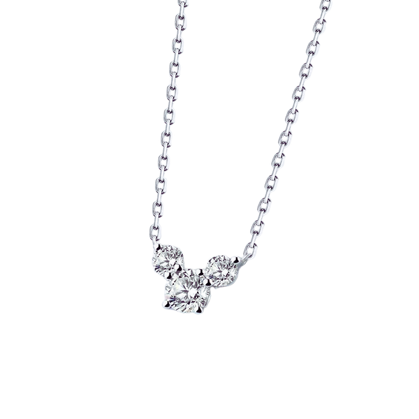 Three Diamond Necklace