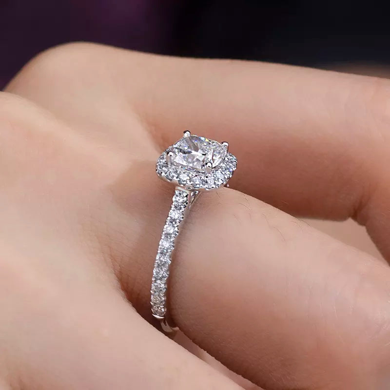 Cushion Cut Diamond Engagement Ring