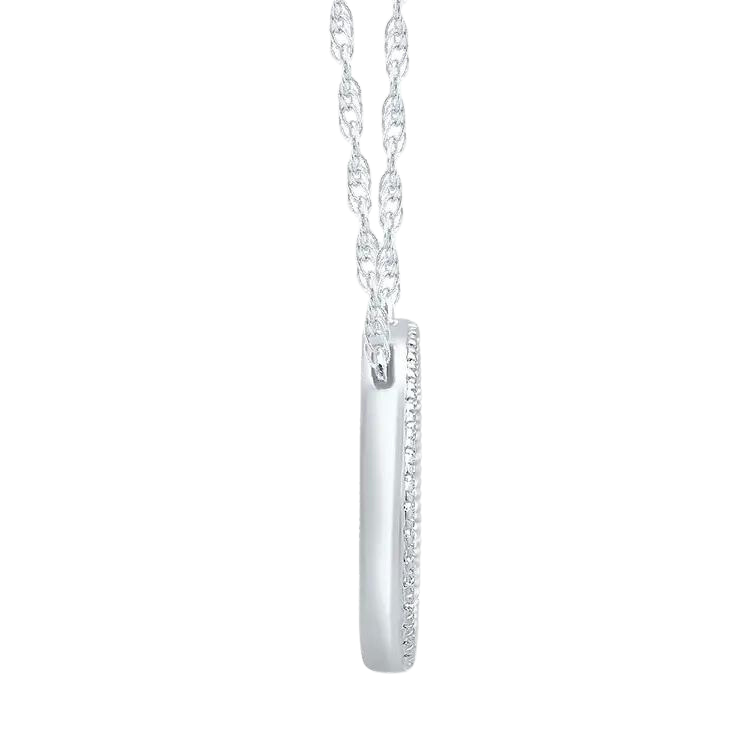 18k White Gold Dazzling Diamond Necklace