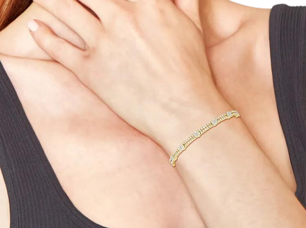 18k Gold Lab Grown Diamond Bracelet