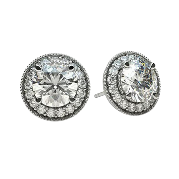 Luxurious Diamond Studs Earrings