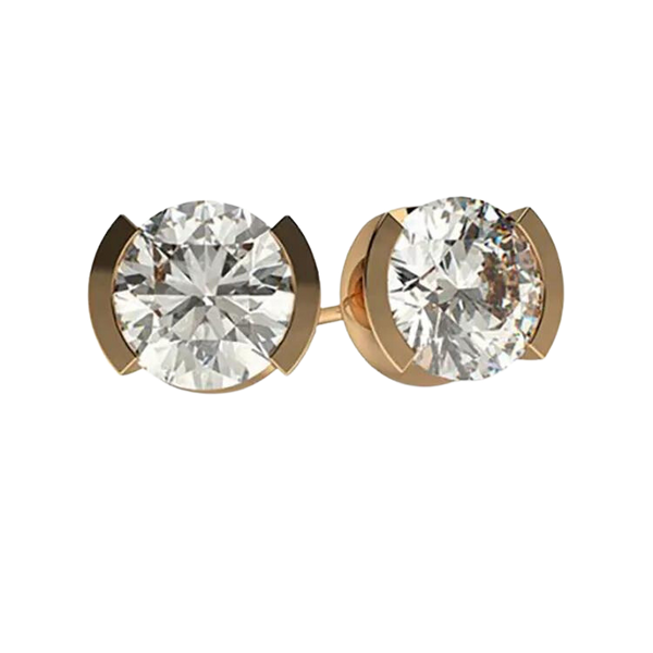 Round Brilliant Cut Diamond Studs Earrings