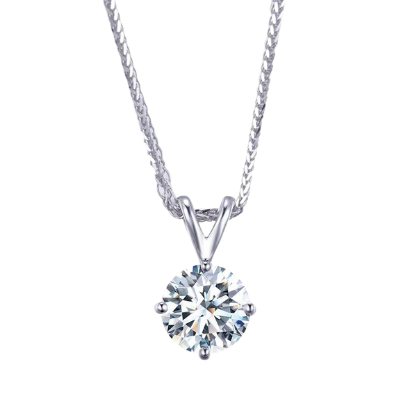 White Gold 3.01CT Diamond Necklace