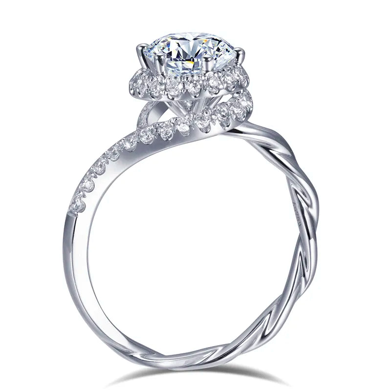 Round Cut 1Ct  Lab Diamond Ring