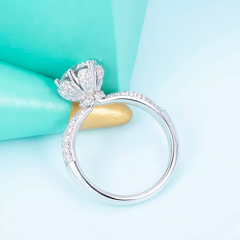 18k Gold 1Ct Lab Diamond Engagement Ring