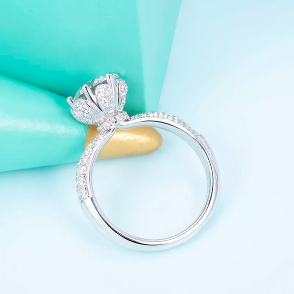 18k Gold 1Ct Lab Diamond Engagement Ring