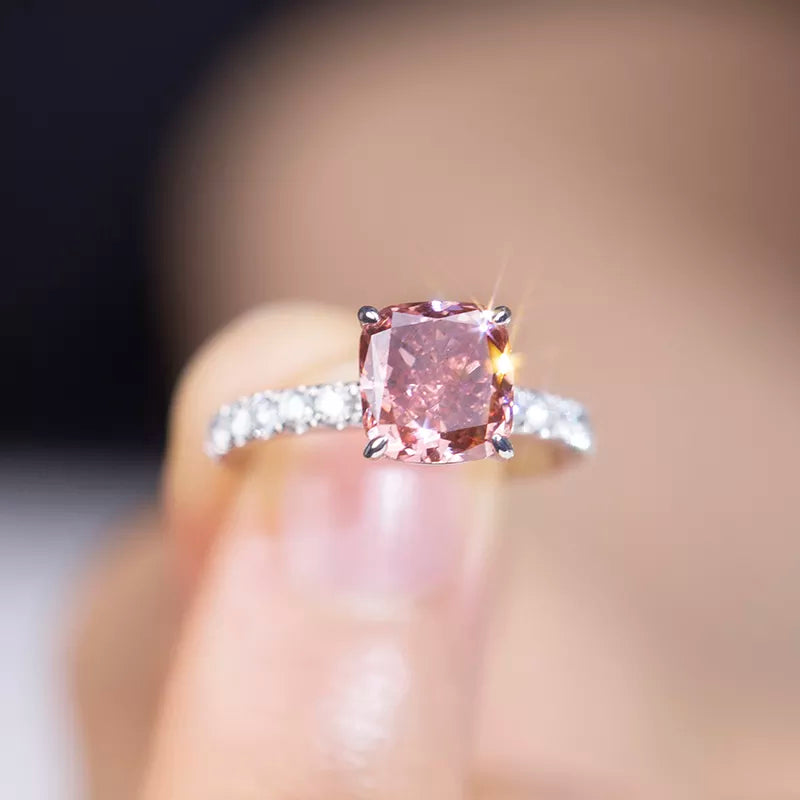 Pink Diamond Engagement Ring