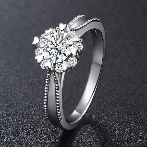 18k White Gold Engagement Diamond Ring