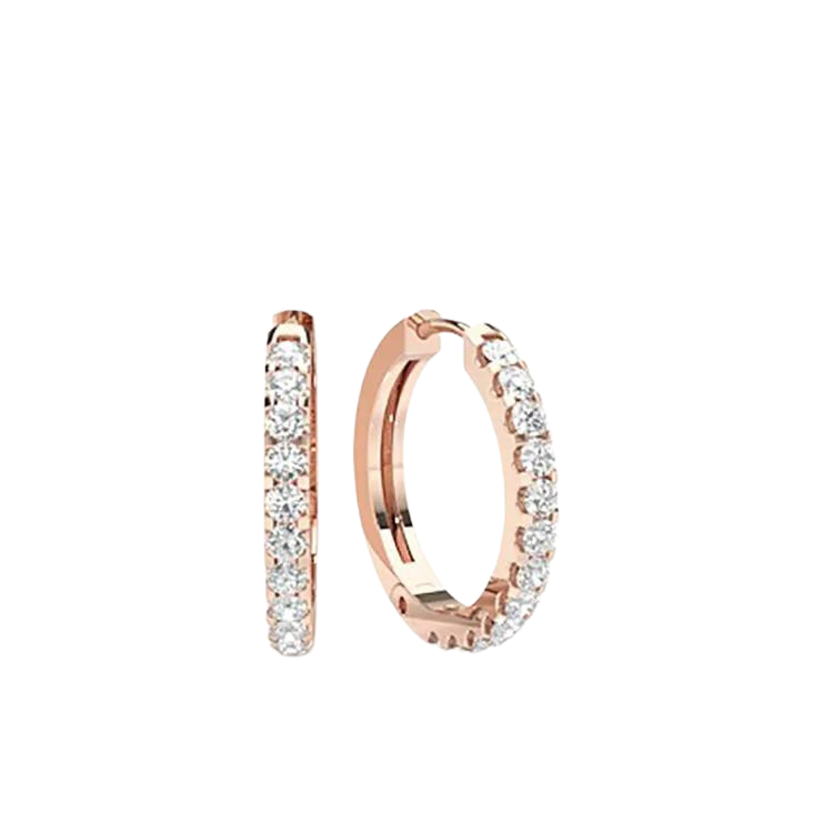 Dazzling Diamond Hoop Earrings