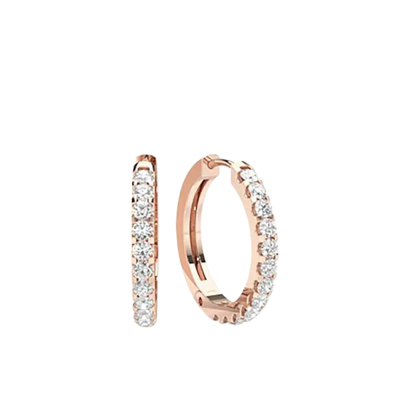 Dazzling Diamond Hoop Earrings