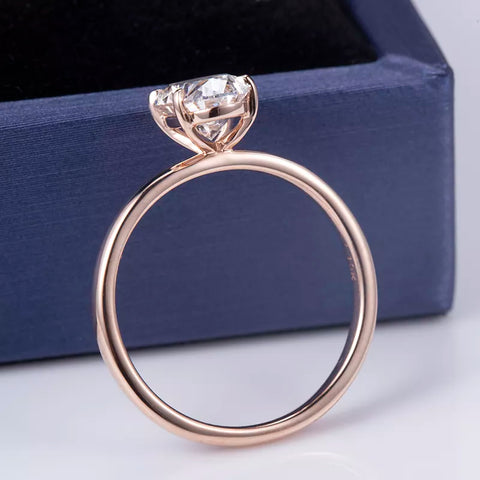 Rose Gold Oval Diamond Ring