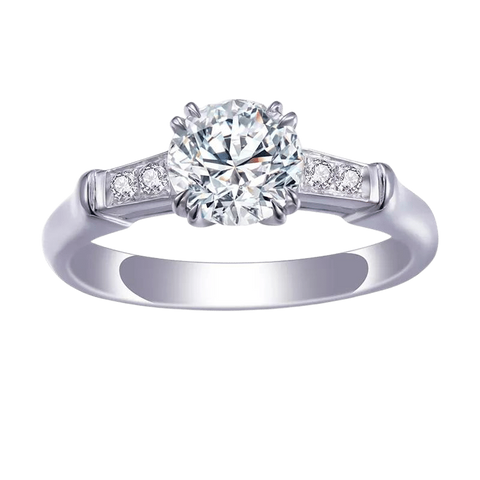 Round cut Diamond Engagement Ring