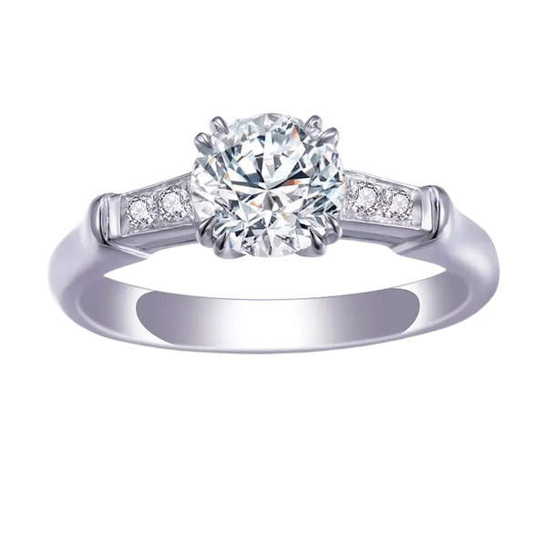 Round cut Diamond Engagement Ring