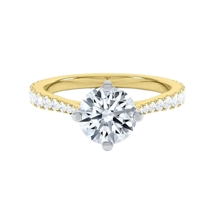 Classic Six Claw Round Brilliant Cut Diamond Engagement Ring