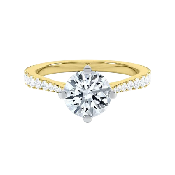 Classic Six Claw Round Brilliant Cut Diamond Engagement Ring