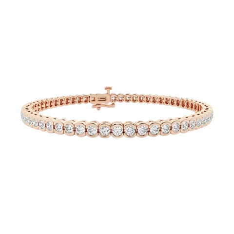 Round Brilliant Cut Tennis Lab Grown Diamond Bracelet