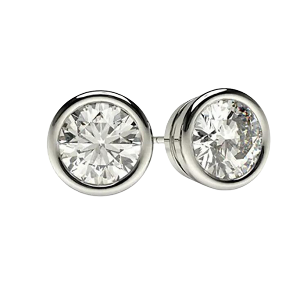 Classic Round Diamond Studs Earrings