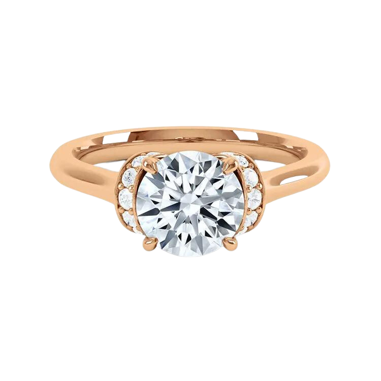 White Gold Engagement Lab Grown Diamond Ring