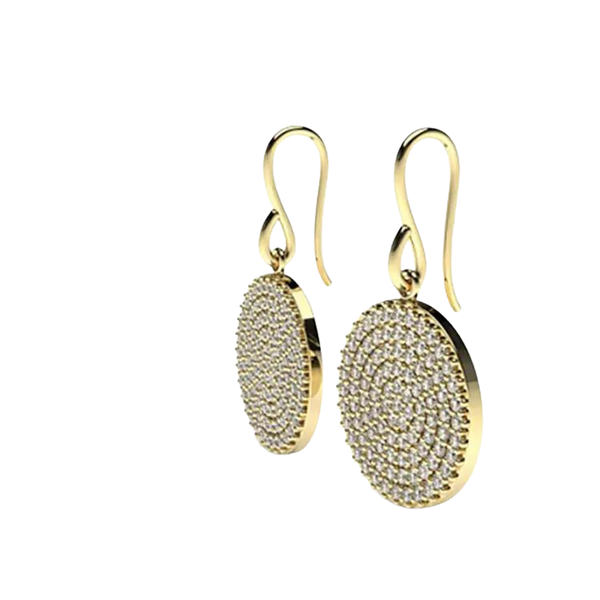 Unique Diamond Drop Earrings