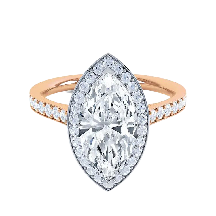 Marquise Cut Lab Grown Diamond Ring