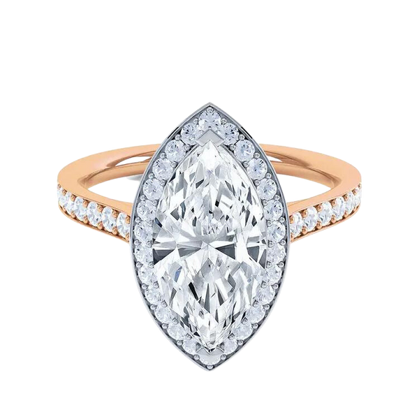 Marquise Cut Lab Grown Diamond Ring