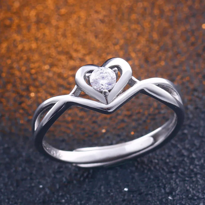 S925 Sterling Silver Character Ring