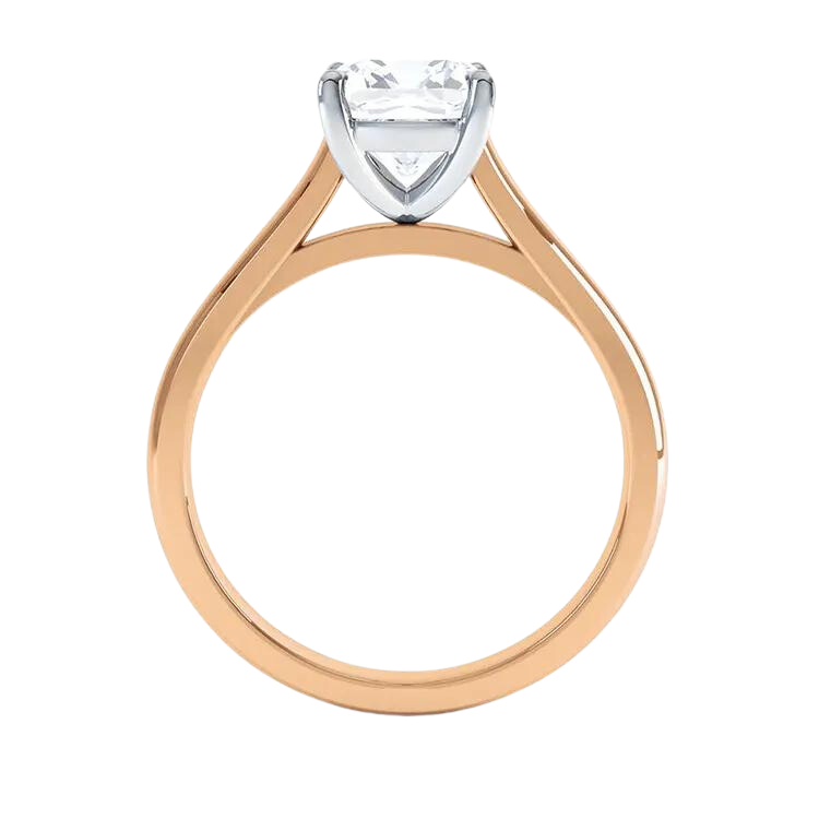 18k Gold Princess Cut Diamond Engagement Ring