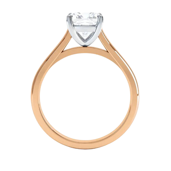 18k Gold Princess Cut Diamond Engagement Ring