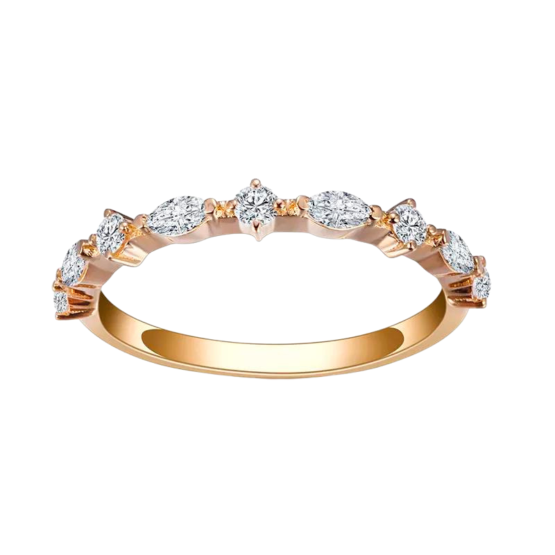 18k Yellow Gold Lab Grown Diamond Eternity Ring