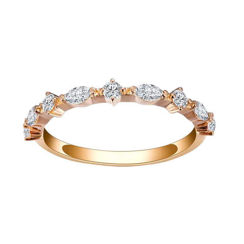 18k Yellow Gold Lab Grown Diamond Eternity Ring