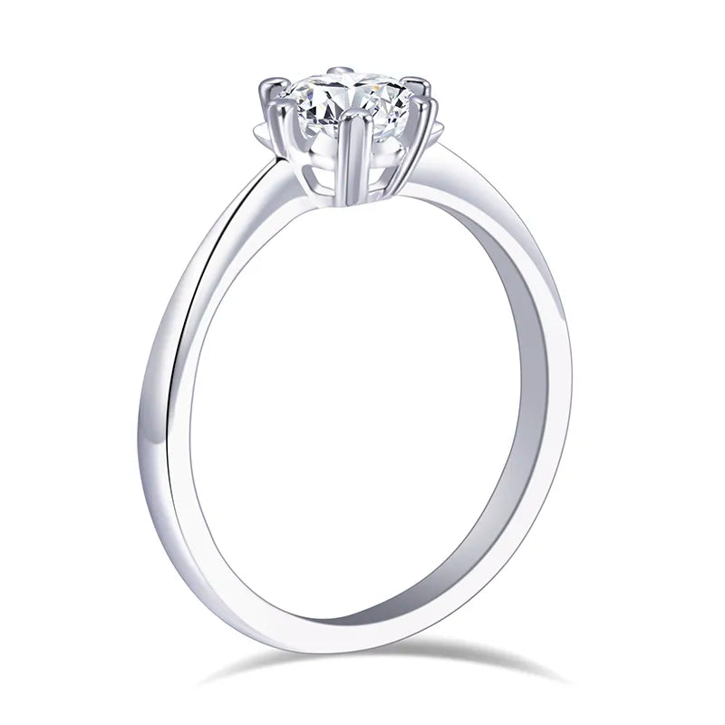 18k Gold 1Ct CLASSIC SOLITAIRE Lab Diamond Ring