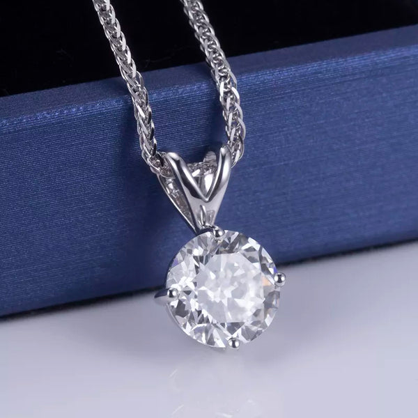 White Gold 3.01CT Diamond Necklace