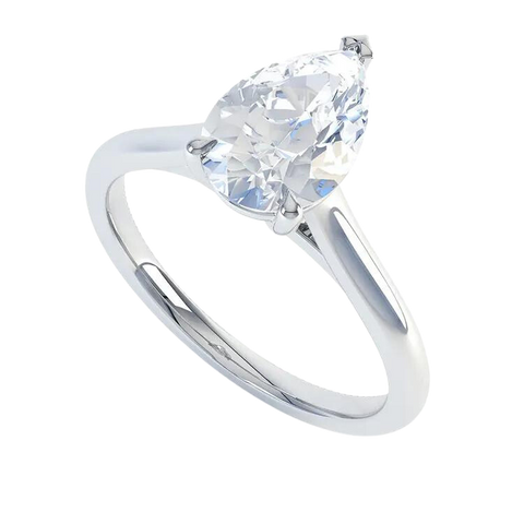 Luxury Pear Cut Lab Grown Diamond Ring